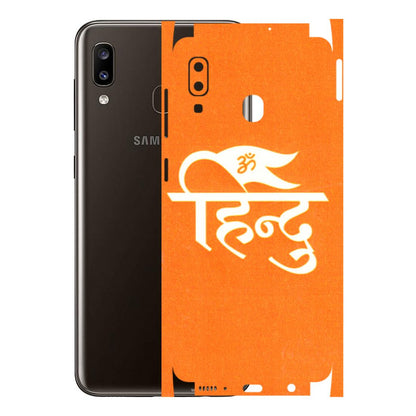 Samsung A/S Series Phone Skins (All Models) - Hindu Kesari - 3D Embossed Finish (L-154) Samsung Galaxy A20
