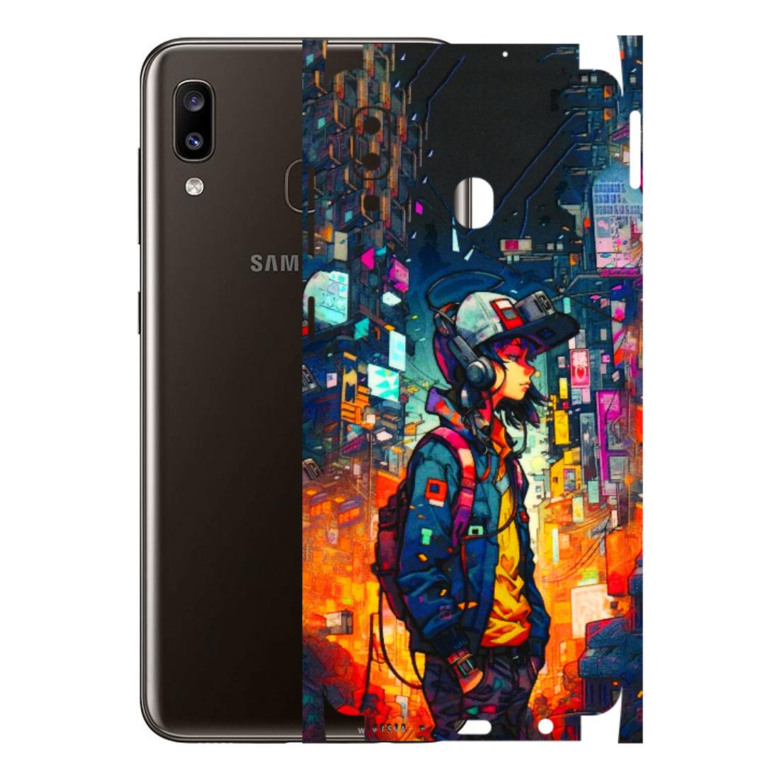 Samsung A/S Series Phone Skins (All Models) - Street Anime Guy - 3D Embossed Finish (L-158) Samsung Galaxy A20