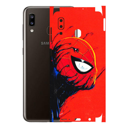 Samsung A/S Series Phone Skins (All Models) - Spiderman Face Venom - 3D Embossed Finish (L-165) Samsung Galaxy A20