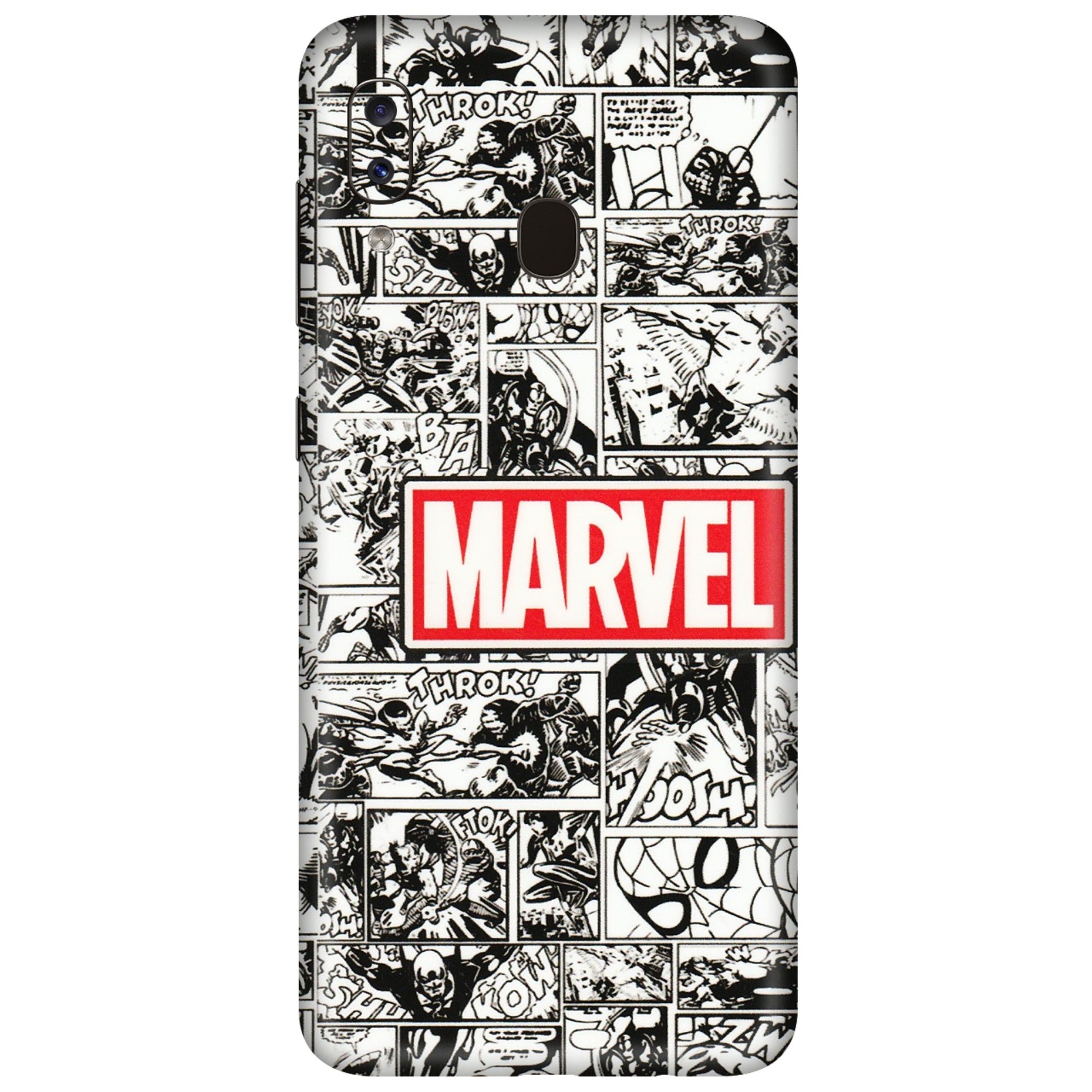 Samsung A/S Series Phone Skins (All Models) - Marvel Comic - 3D Embossed Finish (L-171) Samsung Galaxy A20