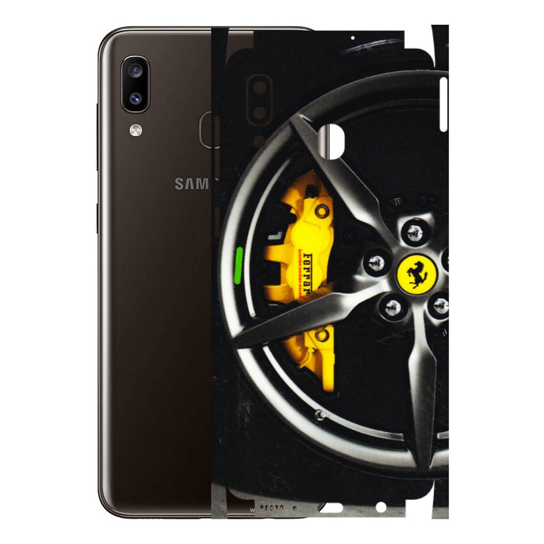 Samsung A/S Series Phone Skins (All Models) - Ferrari Wheel Alloy - 3D Embossed Finish (L-173) Samsung Galaxy A20