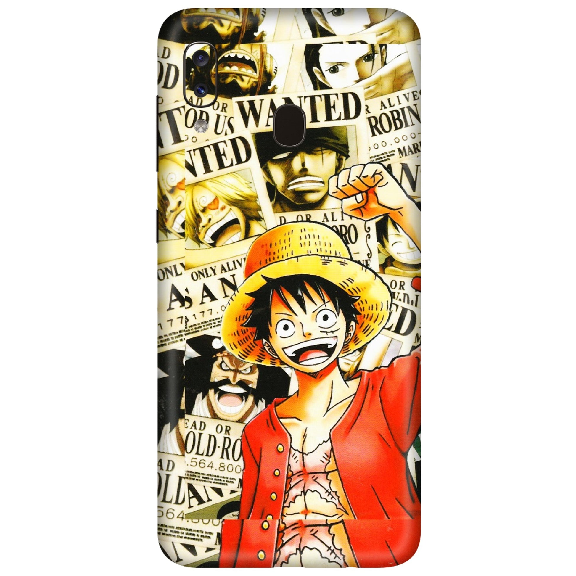 Samsung A/S Series Phone Skins (All Models) - Luffy Anime - 3D Embossed Finish (L-177) Samsung Galaxy A20