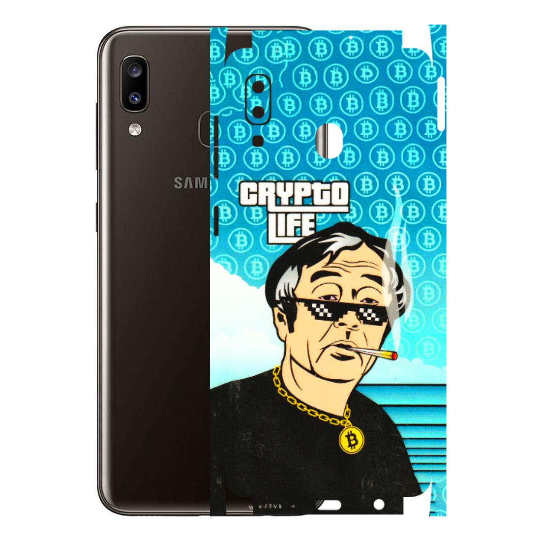 Samsung A/S Series Phone Skins (All Models) - Crypto Thug Life - 3D Embossed Finish (L-179) Samsung Galaxy A20