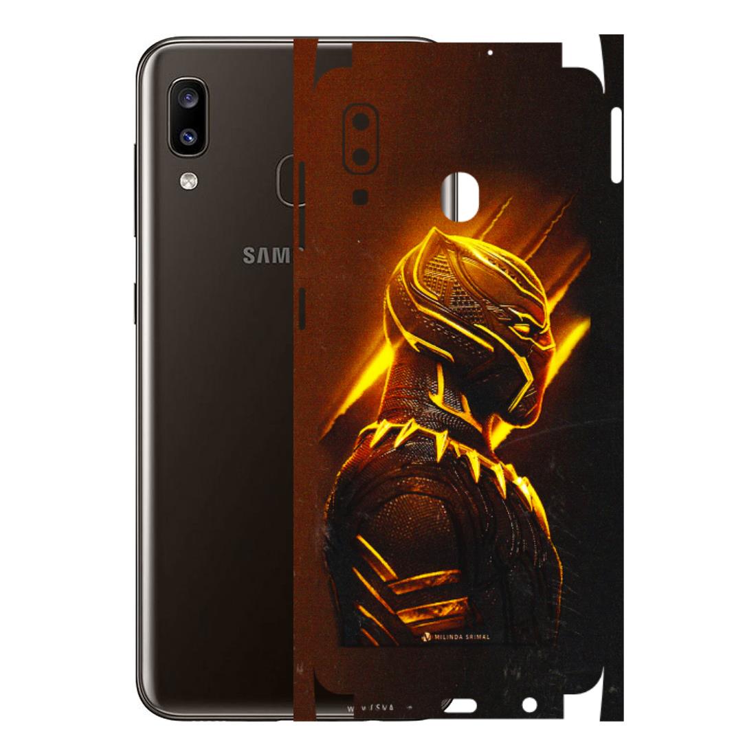 Samsung A/S Series Phone Skins (All Models) - Gold Black Panther - 3D Embossed Finish (L-181) Samsung Galaxy A20