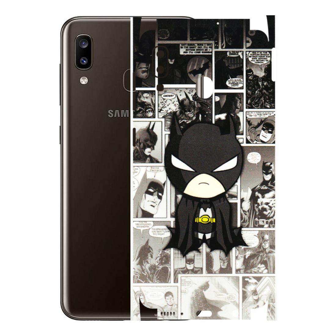Samsung A/S Series Phone Skins (All Models) - Toon Batman - 3D Embossed Finish (L-182) Samsung Galaxy A20