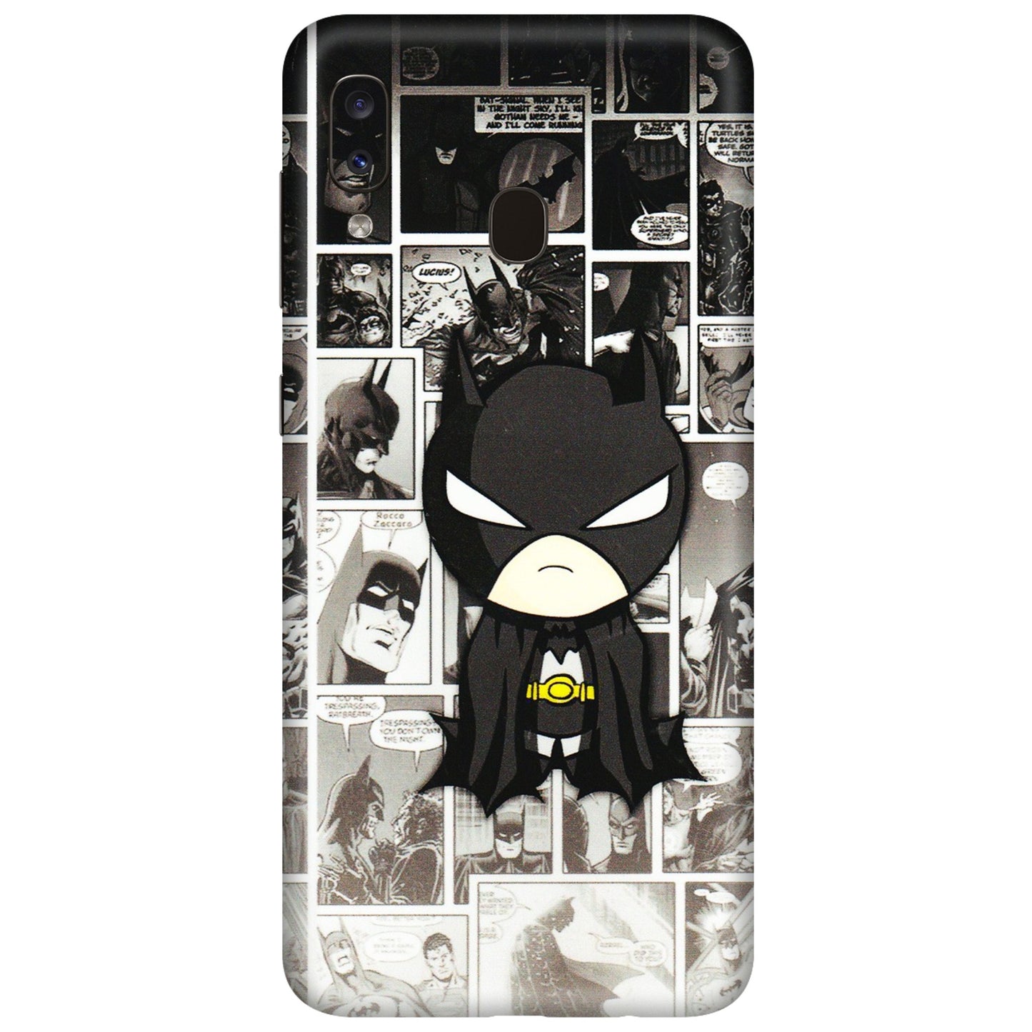 Samsung A/S Series Phone Skins (All Models) - Toon Batman - 3D Embossed Finish (L-182) Samsung Galaxy A20
