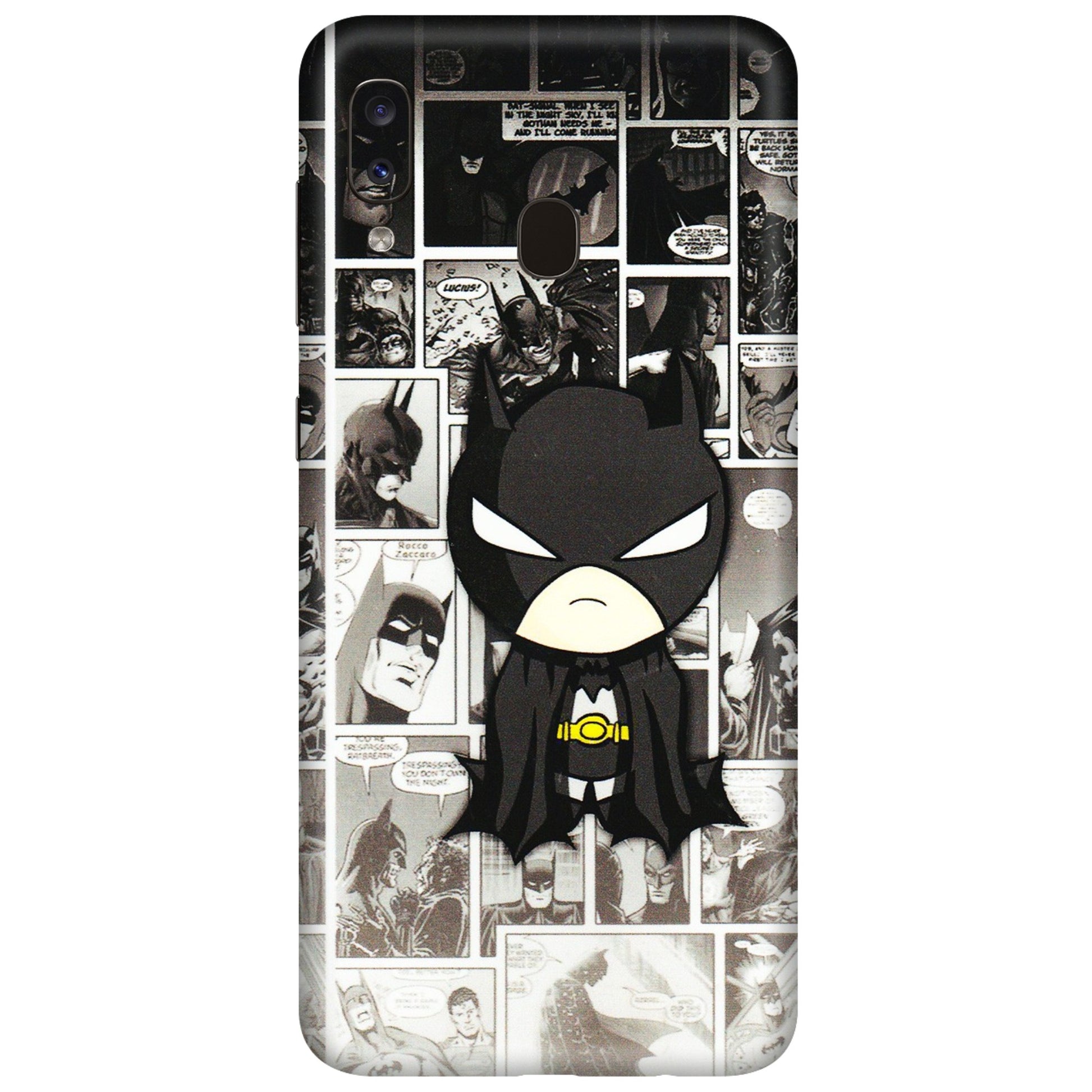 Samsung A/S Series Phone Skins (All Models) - Toon Batman - 3D Embossed Finish (L-182) Samsung Galaxy A20