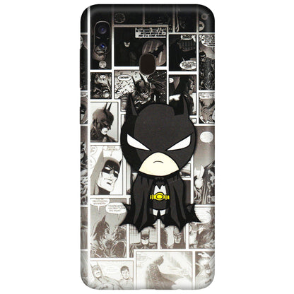 Samsung A/S Series Phone Skins (All Models) - Toon Batman - 3D Embossed Finish (L-182) Samsung Galaxy A20