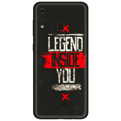 Samsung A/S Series Phone Skins (All Models) - Legend Inside You - 3D Embossed Finish (L-186) Samsung Galaxy A20