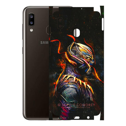 Samsung A/S Series Phone Skins (All Models) - Black Panther - 3D Embossed Finish (L-190) Samsung Galaxy A20