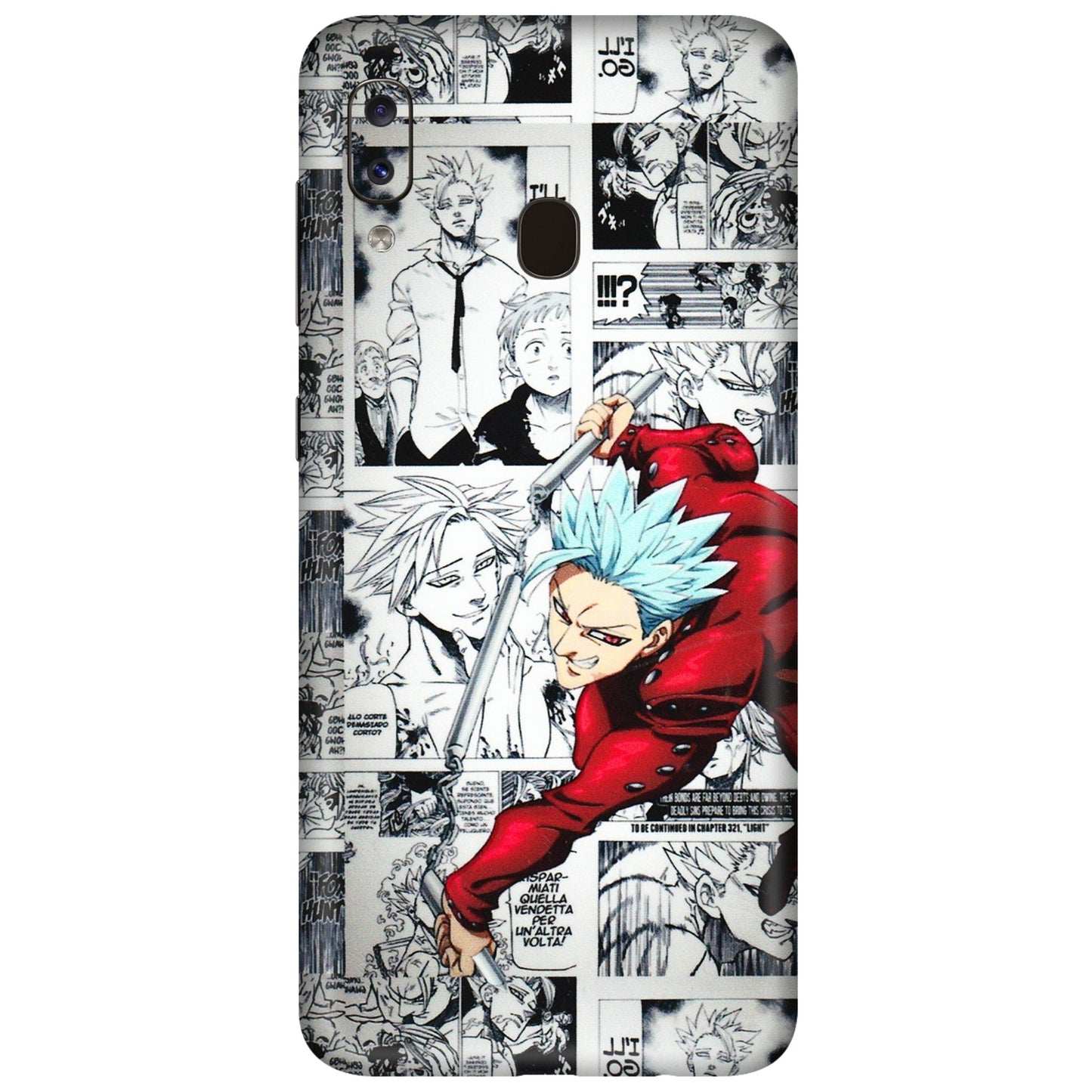 Samsung A/S Series Phone Skins (All Models) - Anime Comic - 3D Embossed Finish (L-192) Samsung Galaxy A20