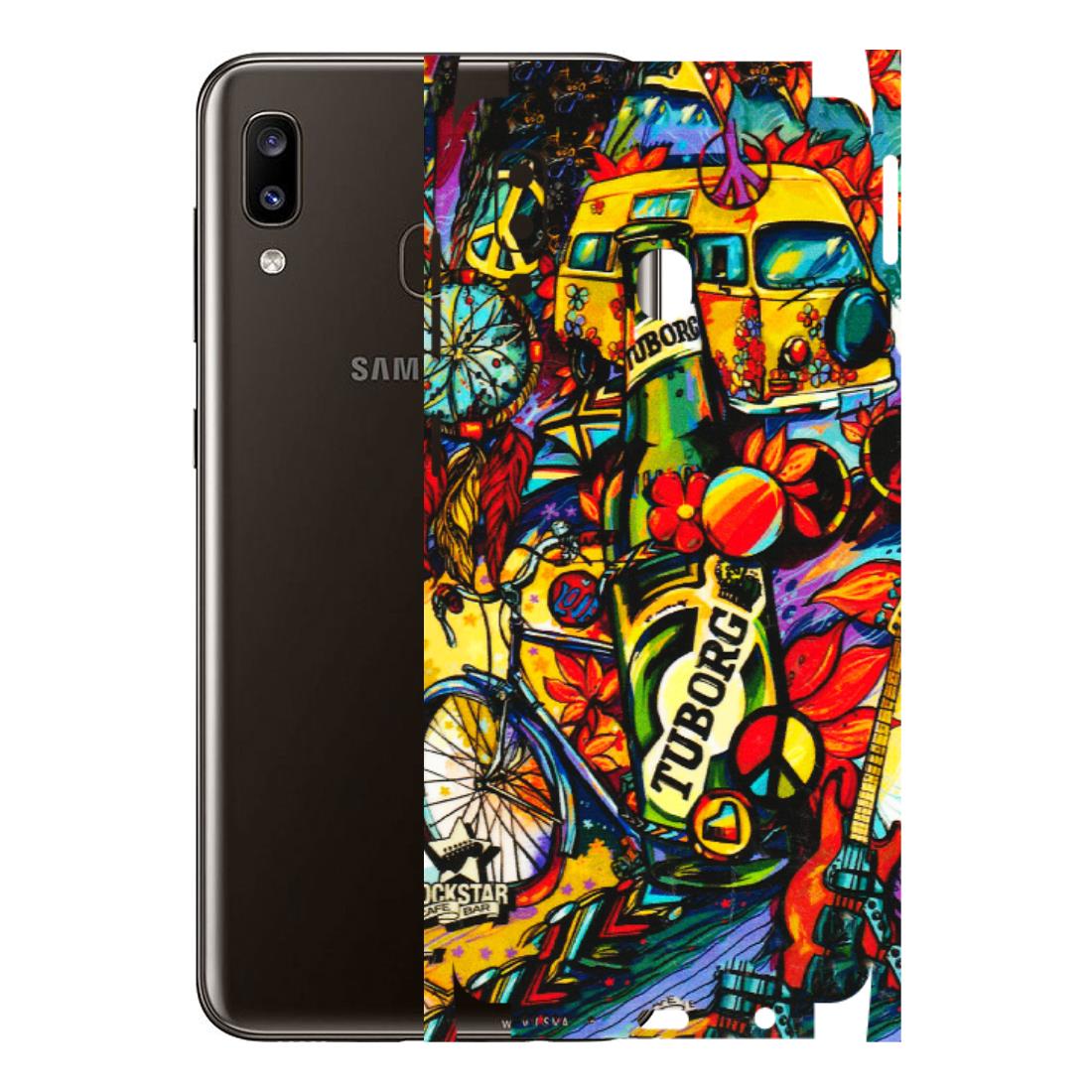 Samsung A/S Series Phone Skins (All Models) - Cool Beer Bottle - 3D Embossed Finish (L-193) Samsung Galaxy A20
