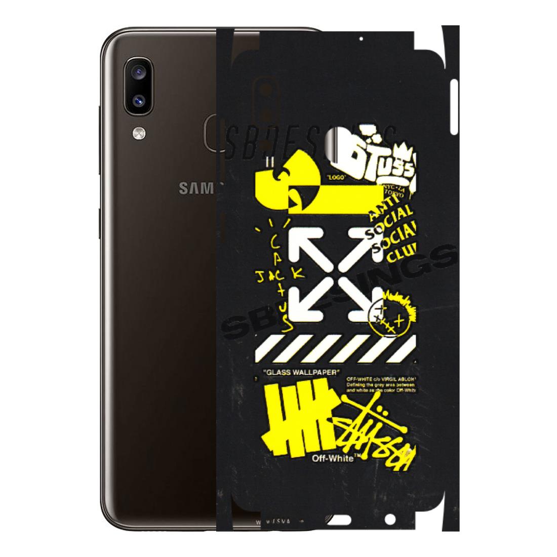 Samsung A/S Series Phone Skins (All Models) - Anti Social Graffiti - 3D Embossed Finish (L-198) Samsung Galaxy A20