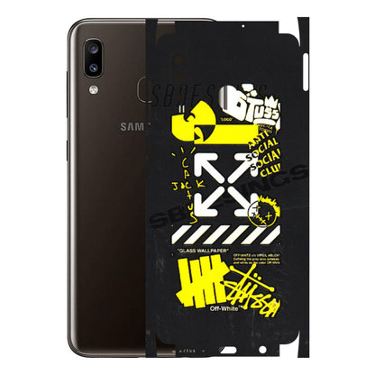 Samsung A/S Series Phone Skins (All Models) - Anti Social Graffiti - 3D Embossed Finish (L-198) Samsung Galaxy A20