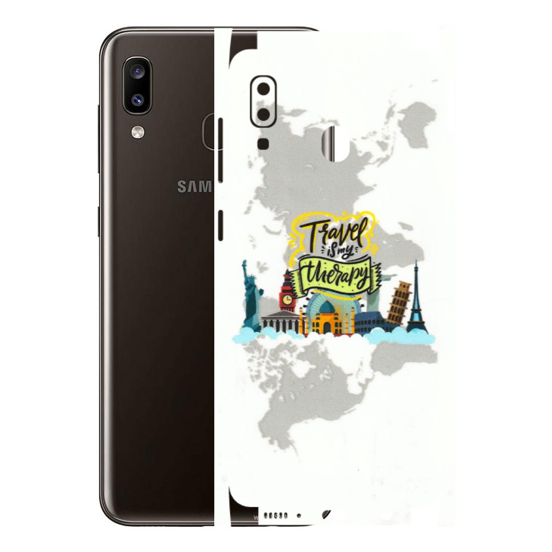 Samsung A/S Series Phone Skins (All Models) - Travel Therapy - 3D Embossed Finish (L-199) Samsung Galaxy A20