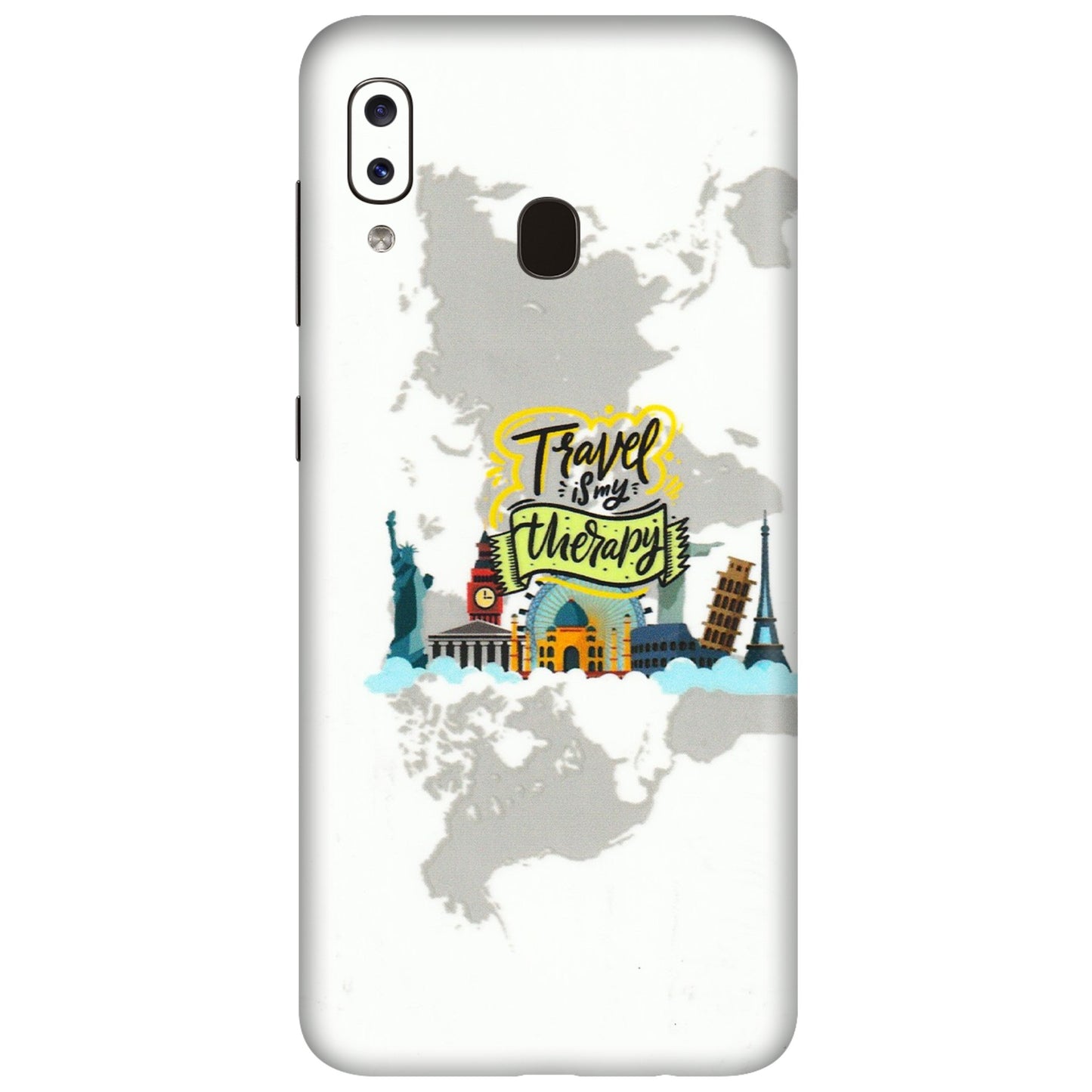 Samsung A/S Series Phone Skins (All Models) - Travel Therapy - 3D Embossed Finish (L-199) Samsung Galaxy A20