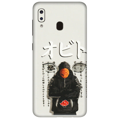 Samsung A/S Series Phone Skins (All Models) - Obito Anime Eye - 3D Embossed Finish (L-19) Samsung Galaxy A20