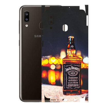 Samsung A/S Series Phone Skins (All Models) - JD Whiskey Bottle - 3D Embossed Finish (L-20) Samsung Galaxy A20