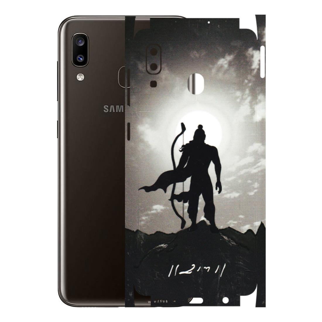 Samsung A/S Series Phone Skins (All Models) - Jai Siya Ram - 3D Embossed Finish (L-200) Samsung Galaxy A20