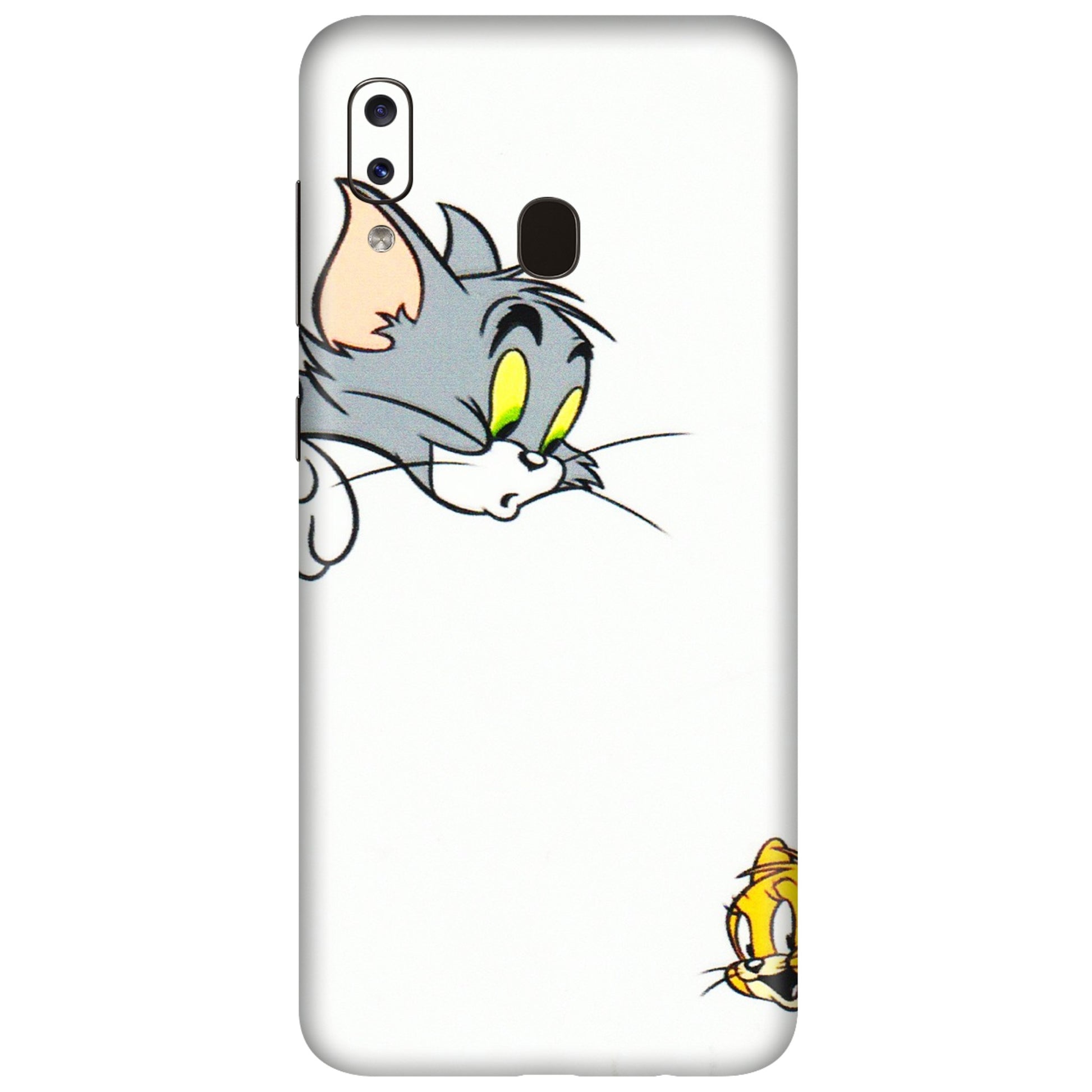 Samsung A/S Series Phone Skins (All Models) - Cute Tom And Jerry - 3D Embossed Finish (L-220) Samsung Galaxy A20