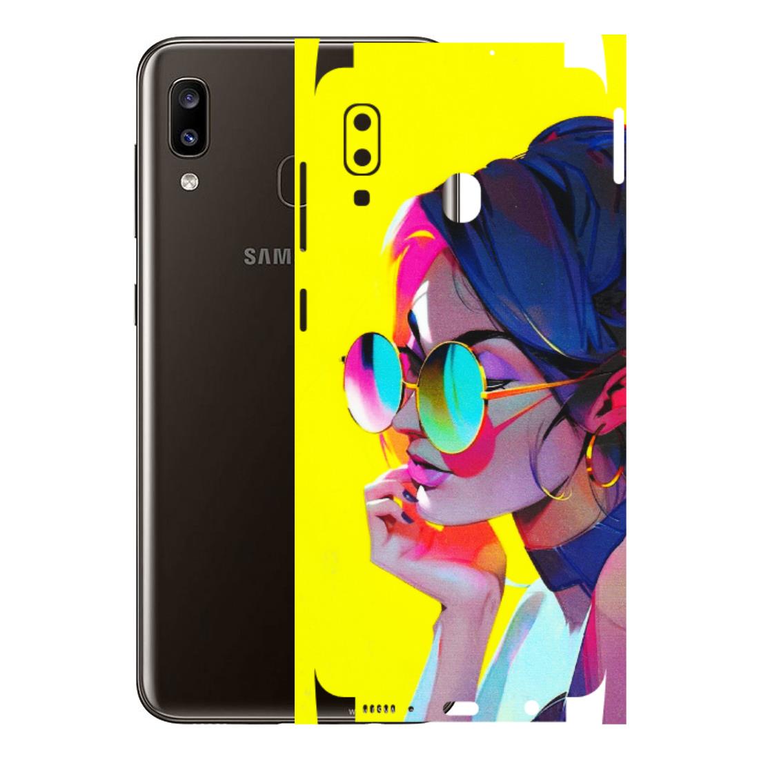 Samsung A/S Series Phone Skins (All Models) - Bold Stylish Girl - 3D Embossed Finish (L-222) Samsung Galaxy A20