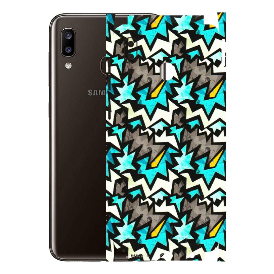 Samsung A/S Series Phone Skins (All Models) - Funky Zig Zag - 3D Embossed Finish (L-223) Samsung Galaxy A20