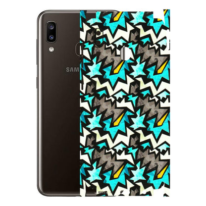 Samsung A/S Series Phone Skins (All Models) - Funky Zig Zag - 3D Embossed Finish (L-223) Samsung Galaxy A20