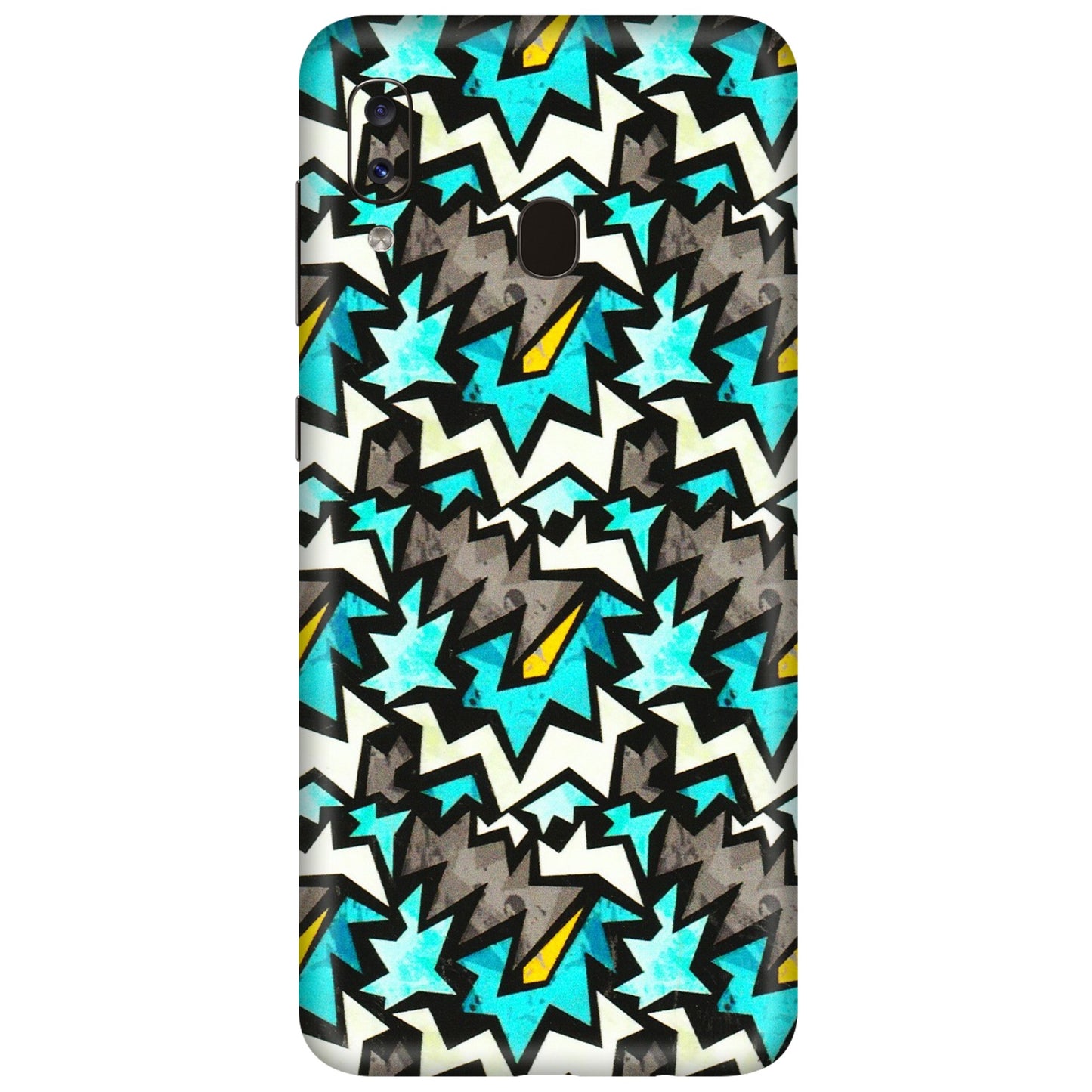 Samsung A/S Series Phone Skins (All Models) - Funky Zig Zag - 3D Embossed Finish (L-223) Samsung Galaxy A20