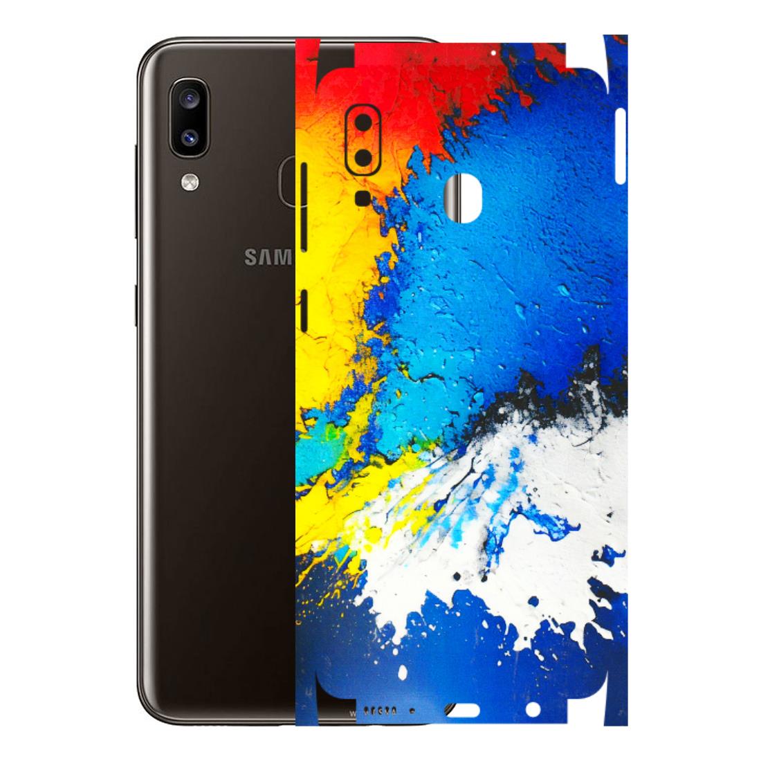 Samsung A/S Series Phone Skins (All Models) - Acrylic Paint Spill - 3D Embossed Finish (L-229) Samsung Galaxy A20
