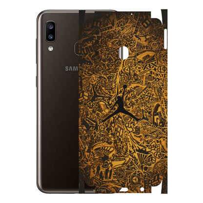 Samsung A/S Series Phone Skins (All Models) - Premium Gold Basketball Player - 3D Embossed Finish (L-236) Samsung Galaxy A20