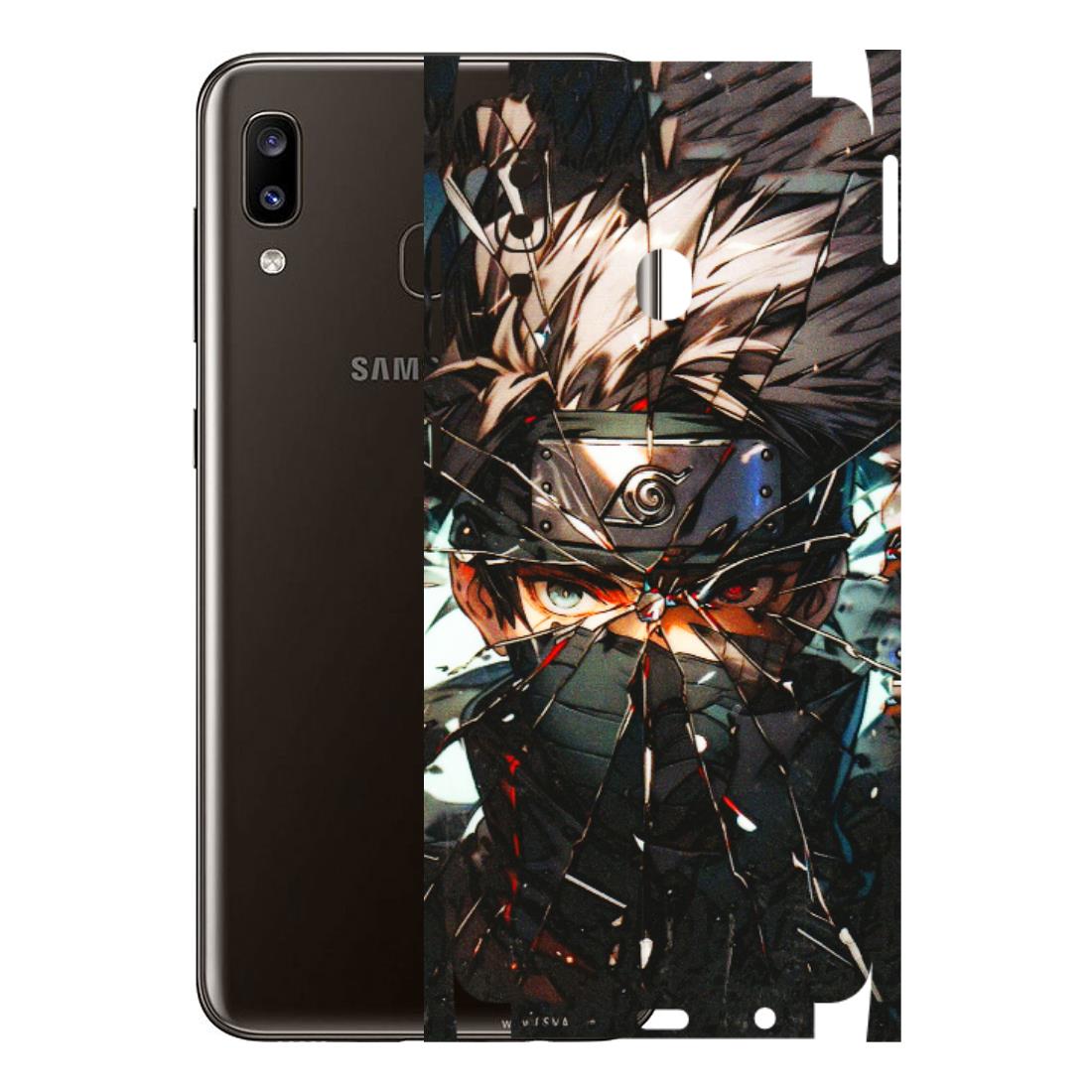 Samsung A/S Series Phone Skins (All Models) - Kakashi Shattered Glass Effect - 3D Embossed Finish (L-237) Samsung Galaxy A20