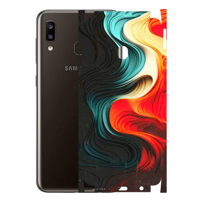 Samsung A/S Series Phone Skins (All Models) - The Silky Swirl - 3D Embossed Finish (L-240) Samsung Galaxy A20