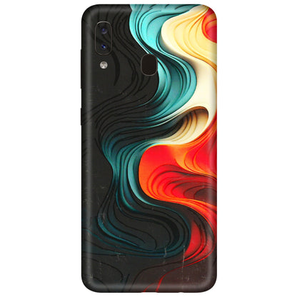 Samsung A/S Series Phone Skins (All Models) - The Silky Swirl - 3D Embossed Finish (L-240) Samsung Galaxy A20