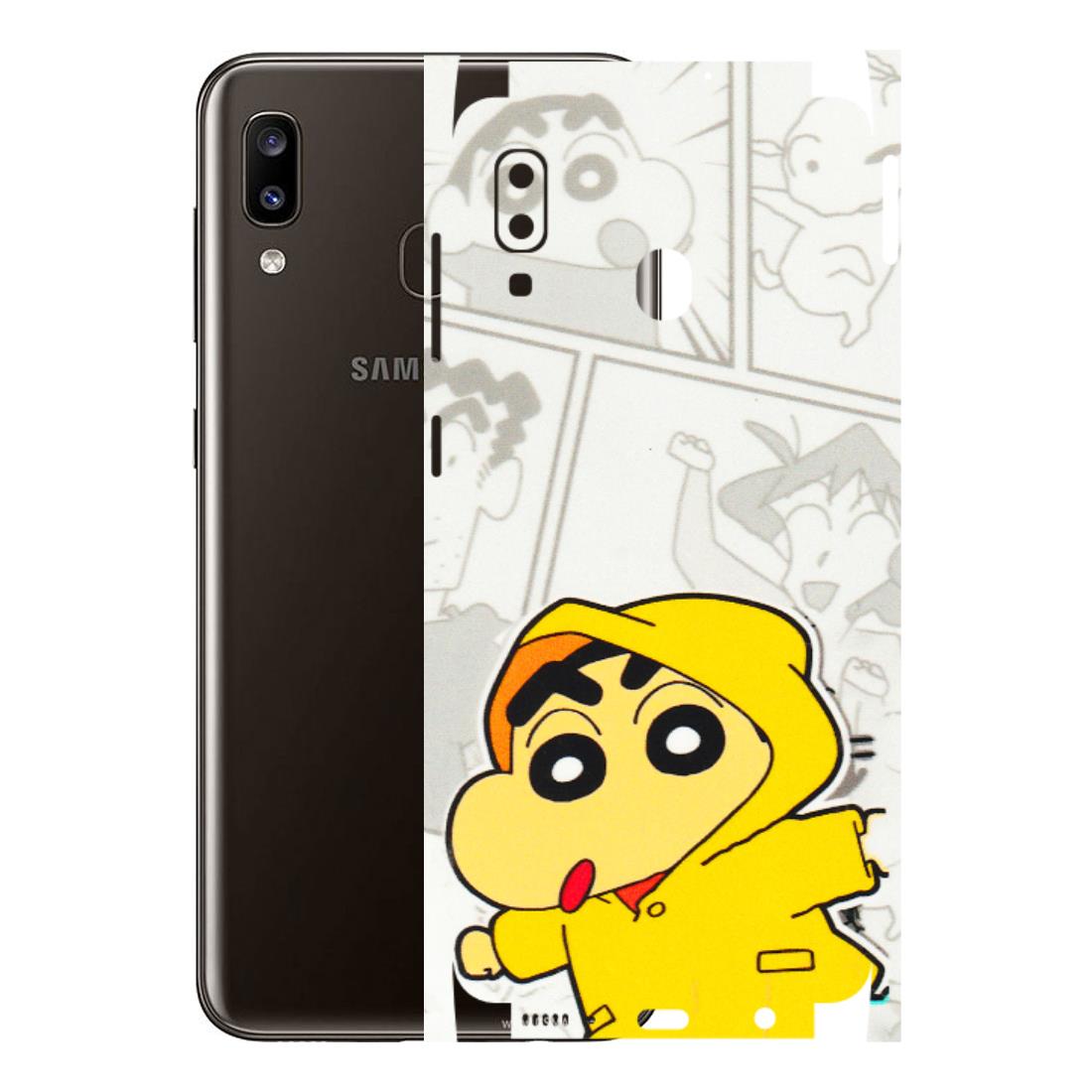 Samsung A/S Series Phone Skins (All Models) - Yellow Shinchan Comic - 3D Embossed Finish (L-246) Samsung Galaxy A20