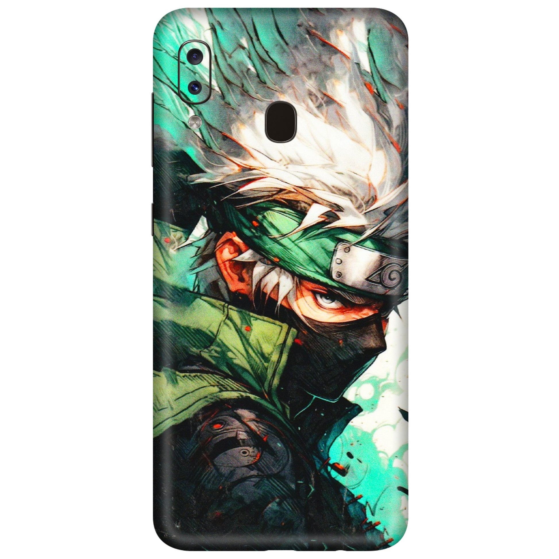 Samsung A/S Series Phone Skins (All Models) - Kakashi Side Profile - 3D Embossed Finish (L-249) Samsung Galaxy A20
