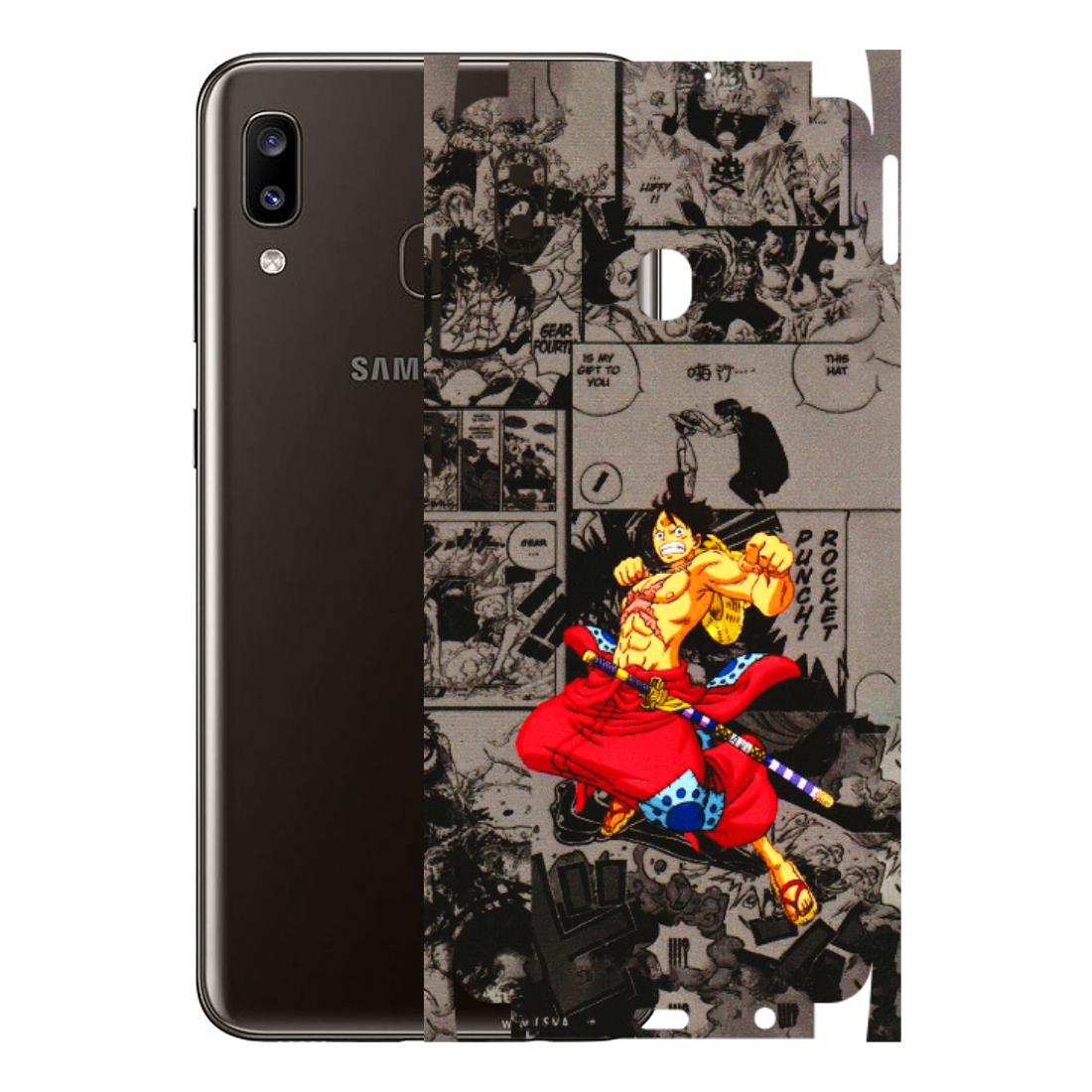 Samsung A/S Series Phone Skins (All Models) - One Piece Rocket Punch Manga - 3D Embossed Finish (L-25) Samsung Galaxy A20