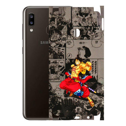 Samsung A/S Series Phone Skins (All Models) - One Piece Rocket Punch Manga - 3D Embossed Finish (L-25) Samsung Galaxy A20