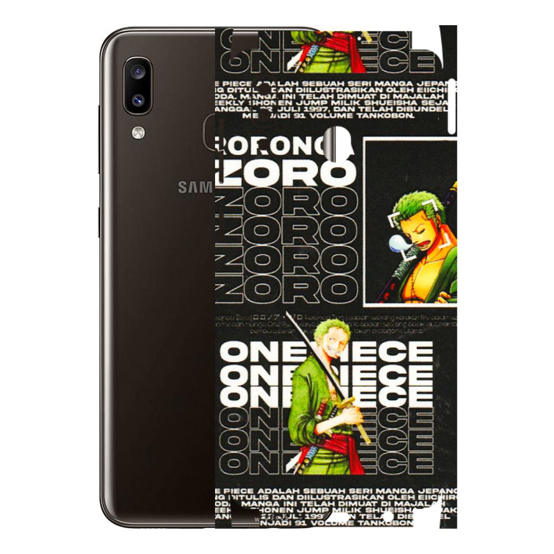 Samsung A/S Series Phone Skins (All Models) - One Piece Zoro - 3D Embossed Finish (L-250) Samsung Galaxy A20