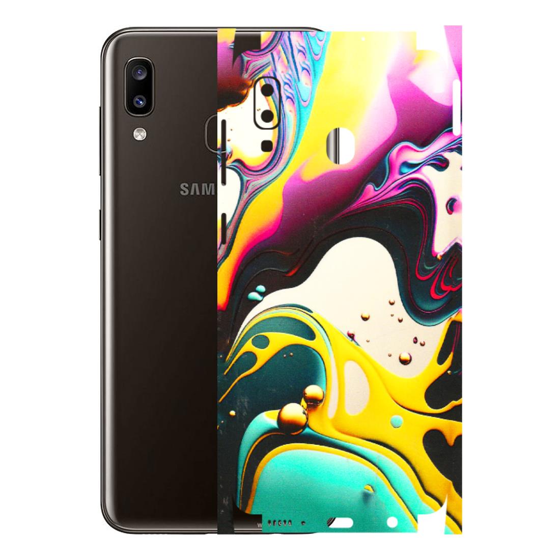 Samsung A/S Series Phone Skins (All Models) - Multicolor Abstract pattern - 3D Embossed Finish (L-254) Samsung Galaxy A20