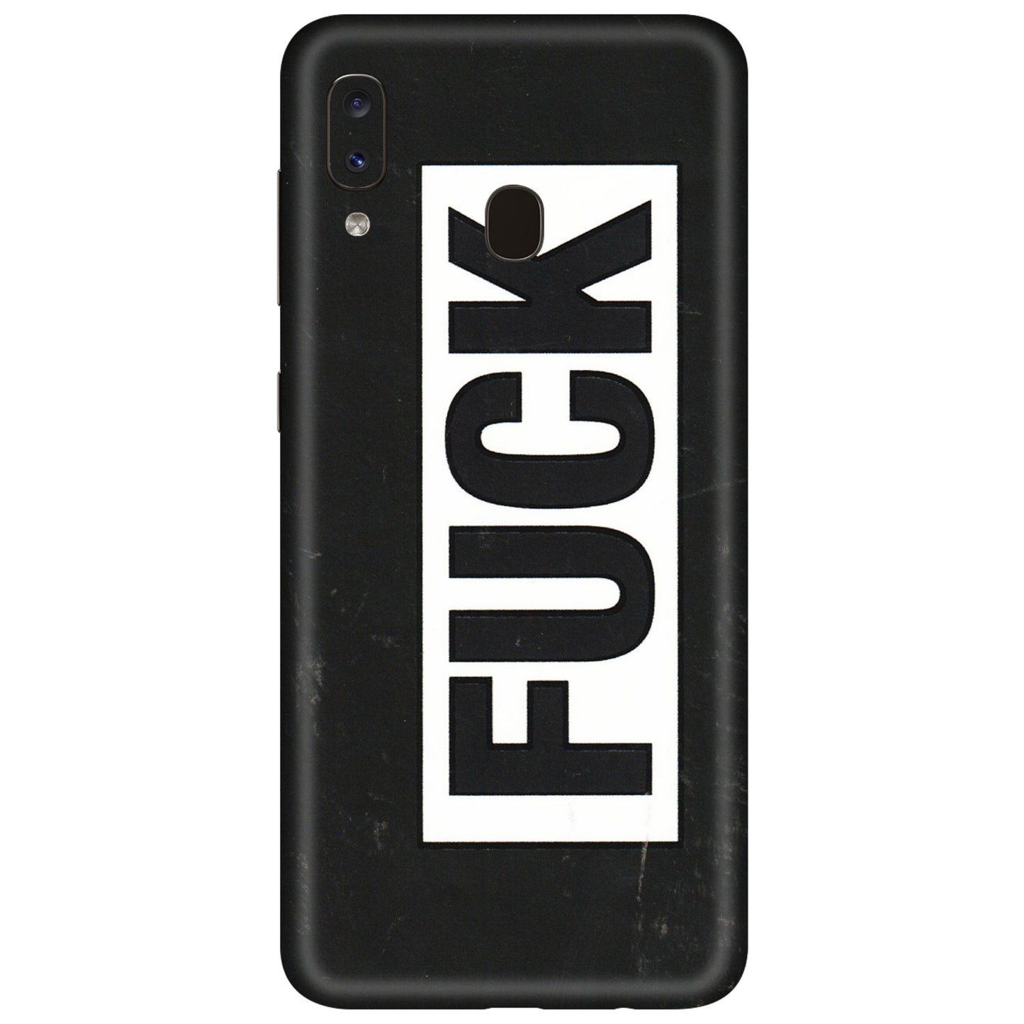 Samsung A/S Series Phone Skins (All Models) - The F Word - 3D Embossed Finish (L-255) Samsung Galaxy A20
