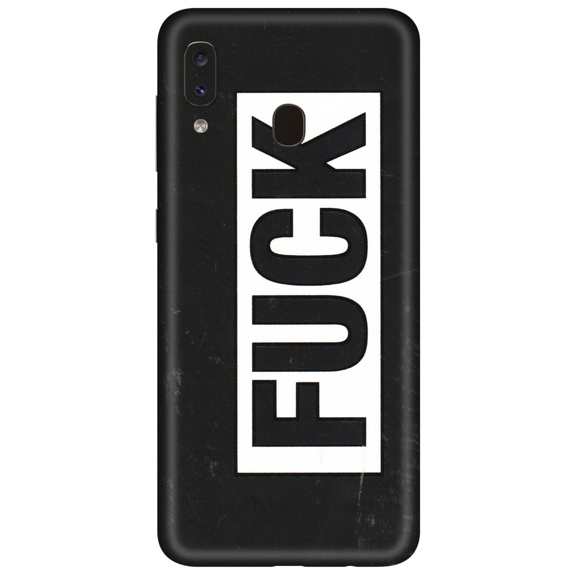 Samsung A/S Series Phone Skins (All Models) - The F Word - 3D Embossed Finish (L-255) Samsung Galaxy A20