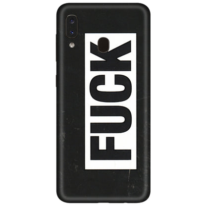 Samsung A/S Series Phone Skins (All Models) - The F Word - 3D Embossed Finish (L-255) Samsung Galaxy A20