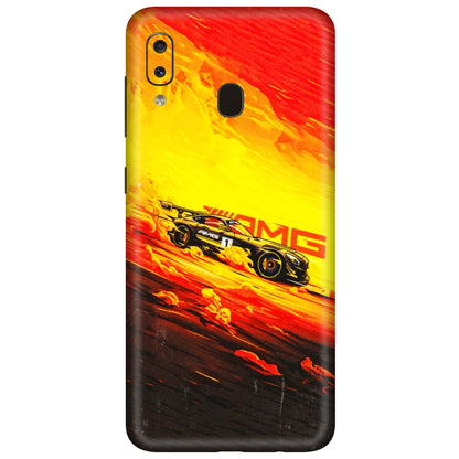 Samsung A/S Series Phone Skins (All Models) - AMG Car Speed Cover - 3D Embossed Finish (L-256) Samsung Galaxy A20