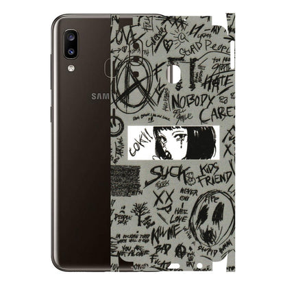 Samsung A/S Series Phone Skins (All Models) - Never Have Love Anime - 3D Embossed Finish (L-260) Samsung Galaxy A20