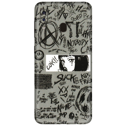Samsung A/S Series Phone Skins (All Models) - Never Have Love Anime - 3D Embossed Finish (L-260) Samsung Galaxy A20