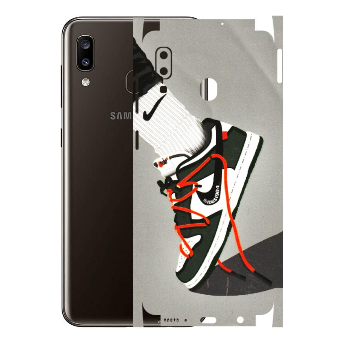 Samsung A/S Series Phone Skins (All Models) - New Grey Sneaker - 3D Embossed Finish (L-261) Samsung Galaxy A20