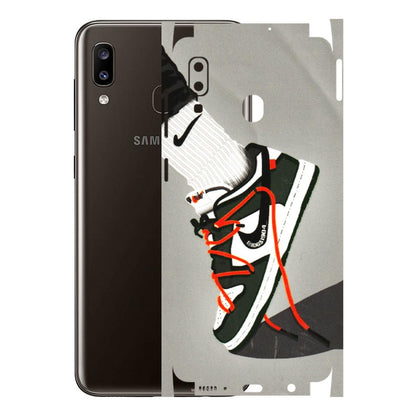Samsung A/S Series Phone Skins (All Models) - New Grey Sneaker - 3D Embossed Finish (L-261) Samsung Galaxy A20