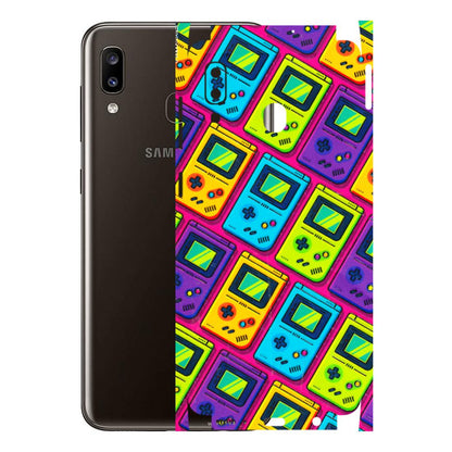 Samsung A/S Series Phone Skins (All Models) - Gameboy Colourful - 3D Embossed Finish (L-266) Samsung Galaxy A20