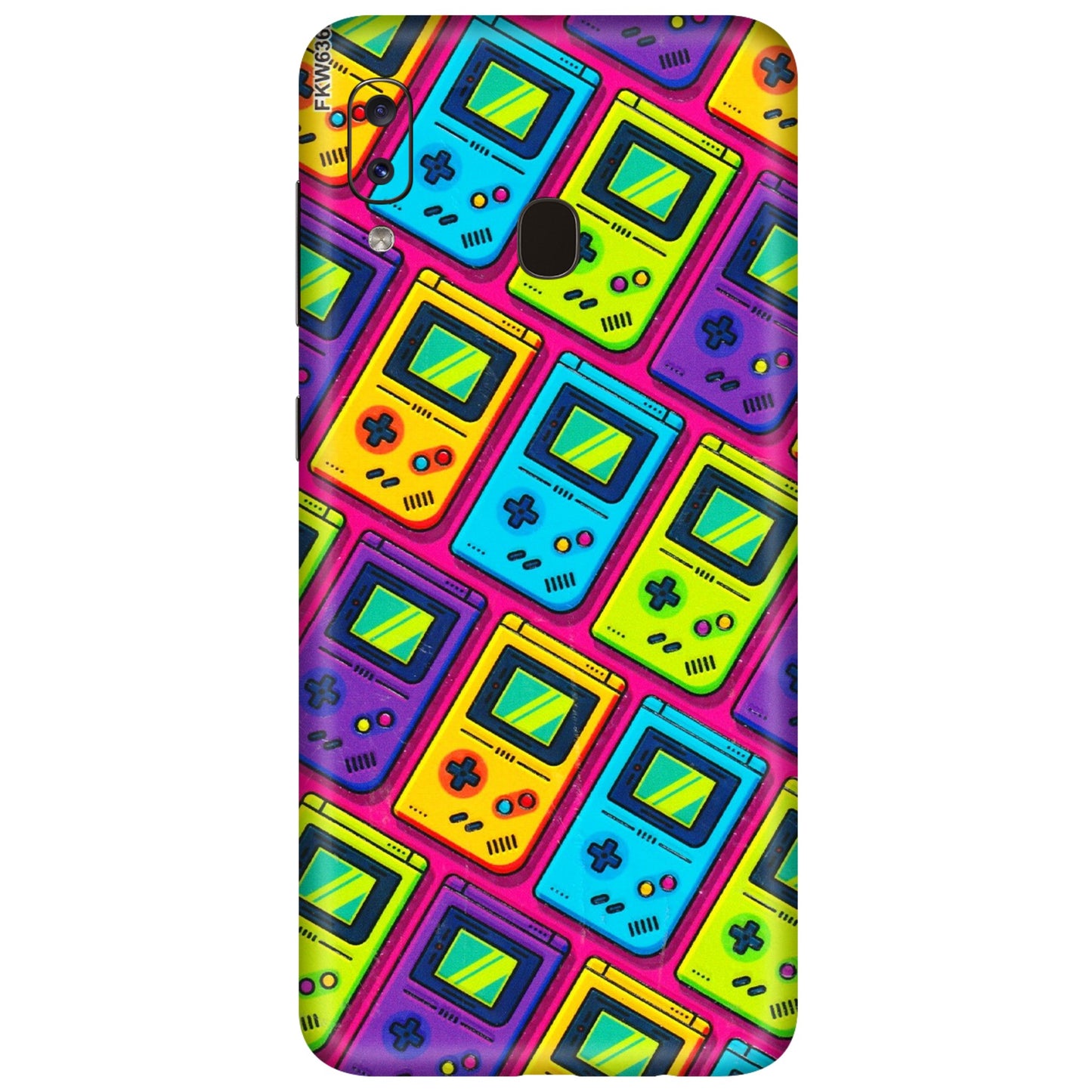 Samsung A/S Series Phone Skins (All Models) - Gameboy Colourful - 3D Embossed Finish (L-266) Samsung Galaxy A20