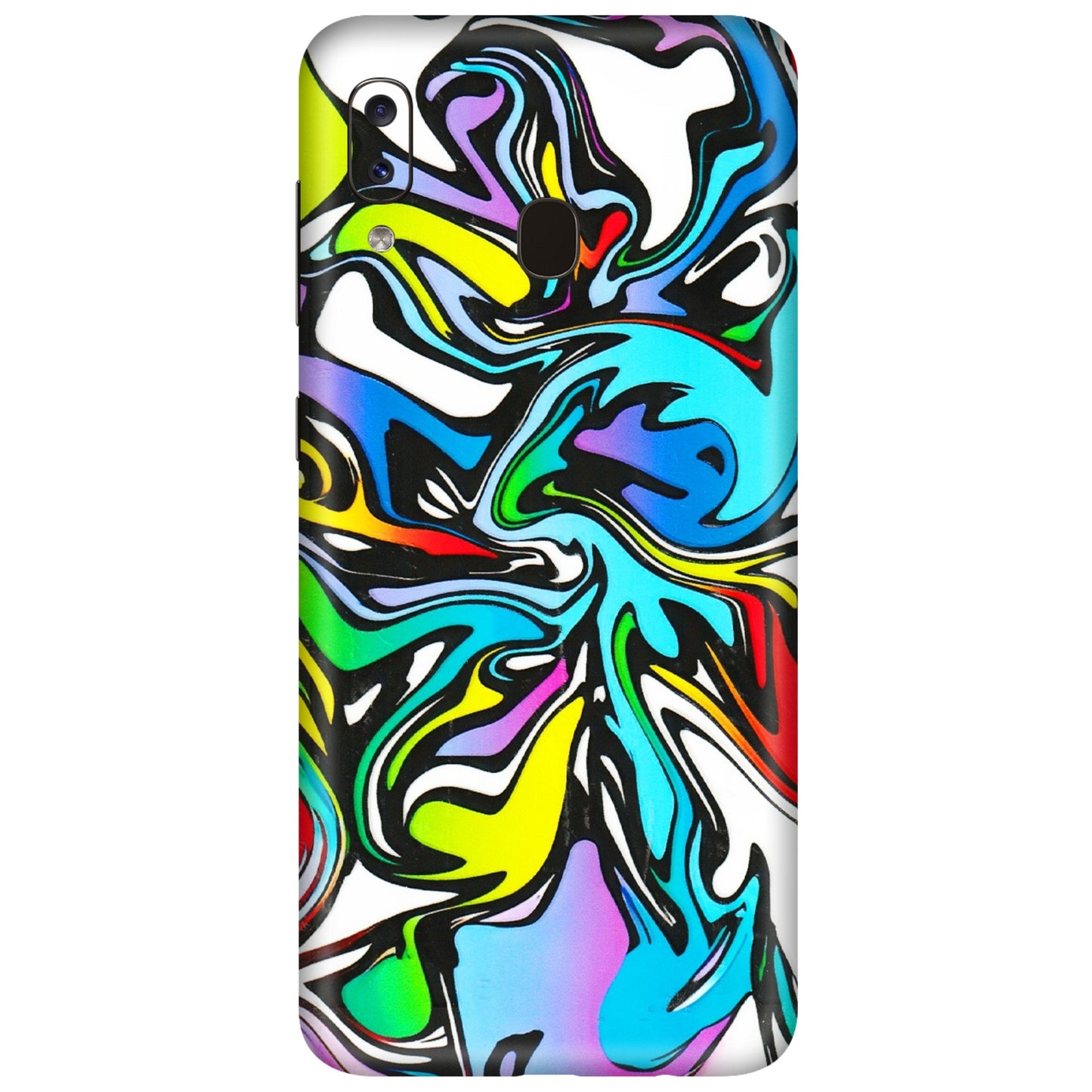 Samsung A/S Series Phone Skins (All Models) - Abstract Colour Paints - 3D Embossed Finish (L-271) Samsung Galaxy A20